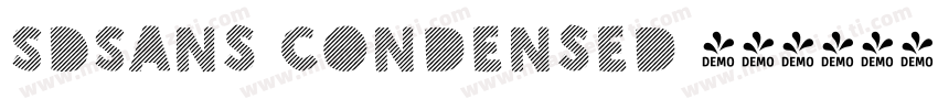 SDSans Condensed 字体字体转换